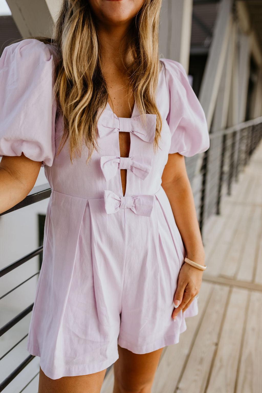 Triple Ribbon Romper