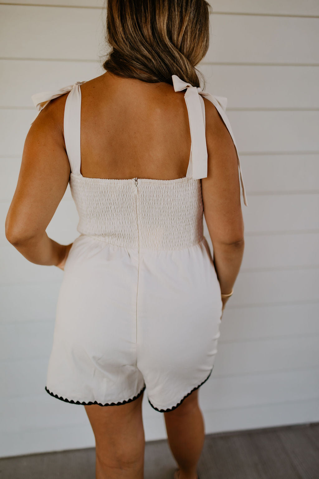 Scallop Smocked Romper