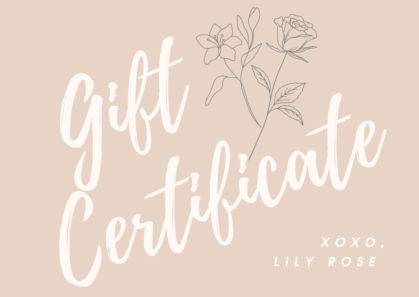 Lily Rose Gift Card